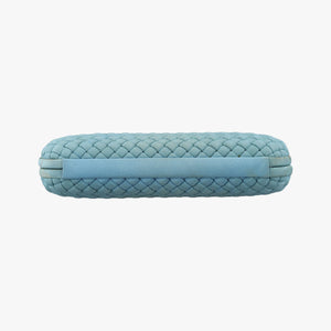 Pre-owned Bottega Veneta Intrecciato Blue Fabric clutchbag | stylenewstar
