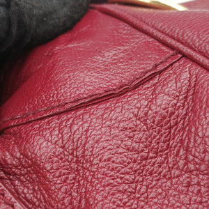 Pre-owned Balenciaga The First Burgundy lambskin shoulderbag | stylenewstar