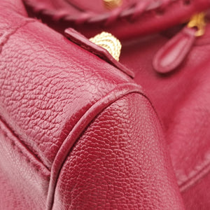Pre-owned Balenciaga The First Burgundy lambskin shoulderbag | stylenewstar