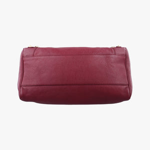 Pre-owned Balenciaga The First Burgundy lambskin shoulderbag | stylenewstar
