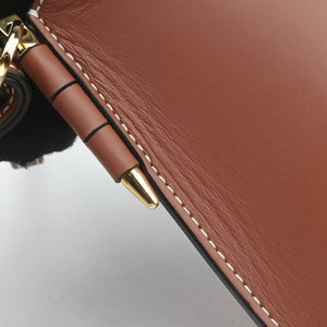 Pre-owned Loewe GATE POCKET Brown Leather shoulderbag | stylenewstar