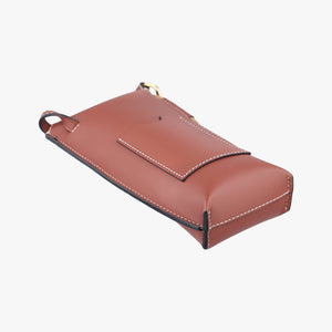 Pre-owned Loewe GATE POCKET Brown Leather shoulderbag | stylenewstar