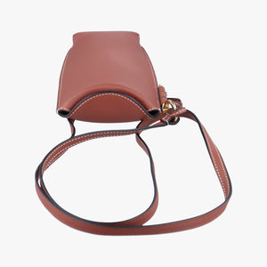 Pre-owned Loewe GATE POCKET Brown Leather shoulderbag | stylenewstar