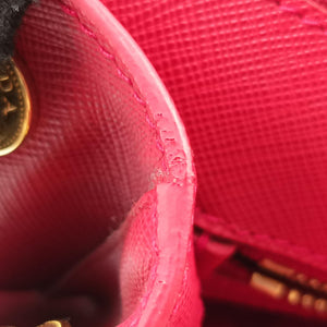 Pre-owned Prada Galleria Red SAFFIANO Leather BN2274 handbag | stylenewstar