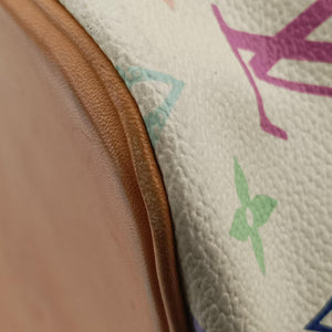 Pre-owned Louis Vuitton Petit NOe white Monogram Multicolor M42229 shoulderbag | stylenewstar