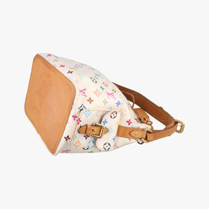 Pre-owned Louis Vuitton Petit NOe white Monogram Multicolor M42229 shoulderbag | stylenewstar
