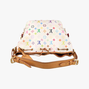 Pre-owned Louis Vuitton Petit NOe white Monogram Multicolor M42229 shoulderbag | stylenewstar