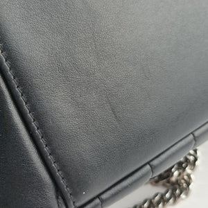 Pre-owned Yves Saint Laurent LOULOU Black Leather 454317 shoulderbag | stylenewstar