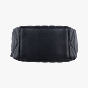 Pre-owned Yves Saint Laurent LOULOU Black Leather 454317 shoulderbag | stylenewstar