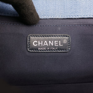 Pre-owned Chanel BOY CHANEL Blue Denim A67086 shoulderbag | stylenewstar