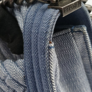 Pre-owned Chanel BOY CHANEL Blue Denim A67086 shoulderbag | stylenewstar