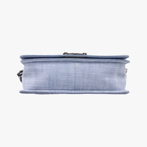 Pre-owned Chanel BOY CHANEL Blue Denim A67086 shoulderbag | stylenewstar