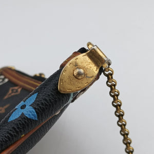 Vintage Louis Vuitton Pochette Mira MM Noir Monogram Multicolor M60097 handbag | stylenewstar