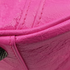 Pre-owned Balenciaga Le Cagole Pink lambskin shoulderbag | stylenewstar