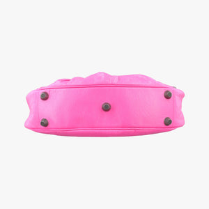 Pre-owned Balenciaga Le Cagole Pink lambskin shoulderbag | stylenewstar