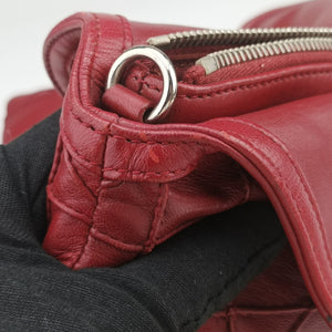 Vintage Christian Dior Granville Red lambskin shoulderbag | stylenewstar