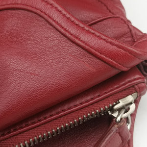 Vintage Christian Dior Granville Red lambskin shoulderbag | stylenewstar
