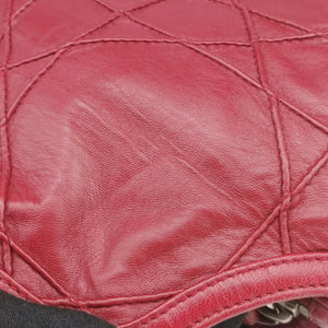 Vintage Christian Dior Granville Red lambskin shoulderbag | stylenewstar