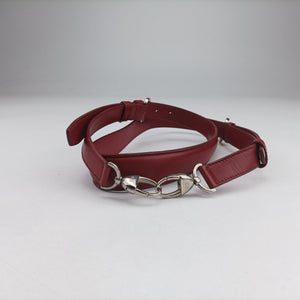 Vintage Christian Dior Granville Red lambskin shoulderbag | stylenewstar