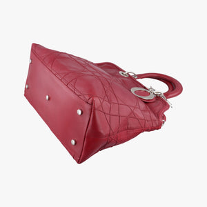 Vintage Christian Dior Granville Red lambskin shoulderbag | stylenewstar