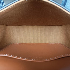 Pre-owned Celine Mini Triomphe Brown PVC coated canvas shoulderbag | stylenewstar