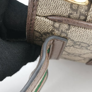 Pre-owned Gucci Ophidia Beige xBrown PVC coated canvas×Leather 598912 shoulderbag | stylenewstar