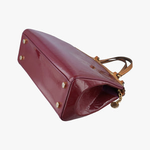 Pre-owned Louis Vuitton Brea MM ROUGE FAUVISTE Vernis M91690 shoulderbag | stylenewstar