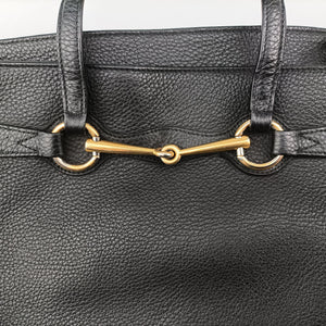 Pre-owned Gucci Bright Bit Black Leather 353117 shoulderbag | stylenewstar
