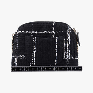 Pre-owned Chanel Cocomark Mini Black Tweed shoulderbag | stylenewstar