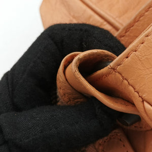 Pre-owned Balenciaga The Velo Orange lambskin shoulderbag | stylenewstar