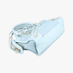 Pre-owned Balenciaga Classic City Mini Blue lambskin shoulderbag | stylenewstar