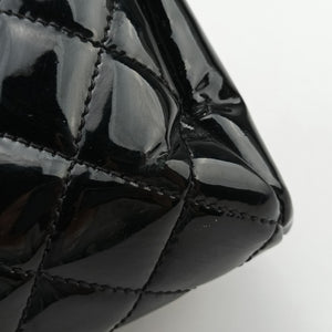 Pre-owned Chanel Mademoiselle Bowling Black Patent leather A50558 shoulderbag | stylenewstar
