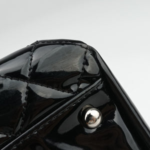 Pre-owned Chanel Mademoiselle Bowling Black Patent leather A50558 shoulderbag | stylenewstar