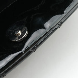 Pre-owned Chanel Mademoiselle Bowling Black Patent leather A50558 shoulderbag | stylenewstar
