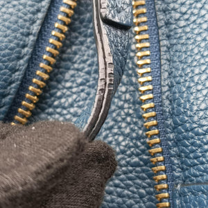 Vintage Loewe Hammock Blue leather handbag | stylenewstar