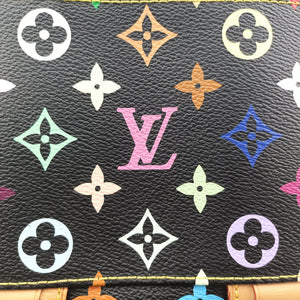 Pre-owned Louis Vuitton COURTNEY MM Noir Monogram Multicolor M45642 handbag | stylenewstar
