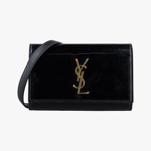 Pre-owned Yves Saint Laurent KATE Black Patent 534395 bum bag/waist bag | stylenewstar