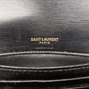 Pre-owned Yves Saint Laurent KATE Black Patent 534395 bum bag/waist bag | stylenewstar