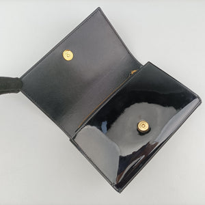 Pre-owned Yves Saint Laurent KATE Black Patent 534395 bum bag/waist bag | stylenewstar