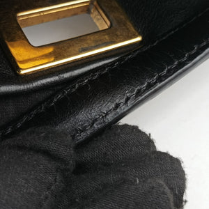 Vintage Fendi PEEKABOO Black Leather 8BN244 shoulderbag | stylenewstar