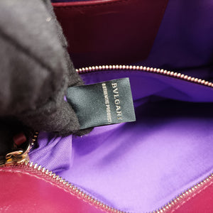 Secondhand Bvlgari Serpenti Forever Burgundy leather shoulderbag | stylenewstar