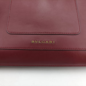 Secondhand Bvlgari Serpenti Forever Burgundy leather shoulderbag | stylenewstar