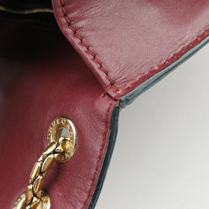 Secondhand Bvlgari Serpenti Forever Burgundy leather shoulderbag | stylenewstar