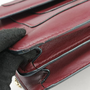 Secondhand Bvlgari Serpenti Forever Burgundy leather shoulderbag | stylenewstar
