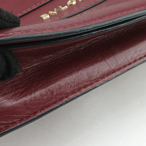 Secondhand Bvlgari Serpenti Forever Burgundy leather shoulderbag | stylenewstar