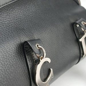 Vintage Christian Dior Detective Frame Black Leather handbag | stylenewstar