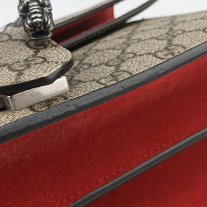 Secondhand Gucci Dionysus beige×red PVC coated canvas × suede 400249 shoulderbag | stylenewstar