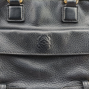 Pre-owned Loewe CRUZ Black Leather shoulderbag | stylenewstar