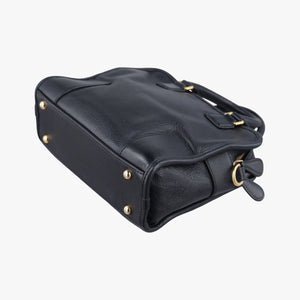 Pre-owned Loewe CRUZ Black Leather shoulderbag | stylenewstar