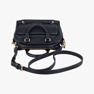 Pre-owned Loewe CRUZ Black Leather shoulderbag | stylenewstar